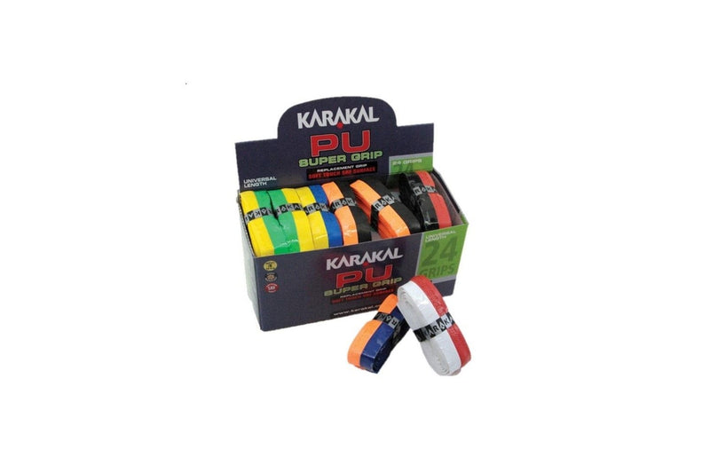 Karakal Duo PU Racket Overgrip (Pack of 24) (Multicoloured) (One Size)