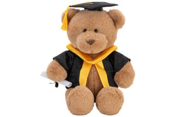 With Heart: Graduation Bear Large With Scroll - 24cm