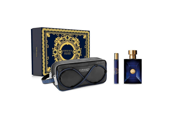 Versace: Dylan Blue Men 100ml EDT 3 Piece Gift Set