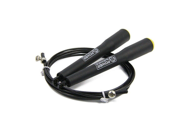 3M Speed Skipping Rope Double Ball Bearing Home Gym Fitness Jump With Spare Black - One Size