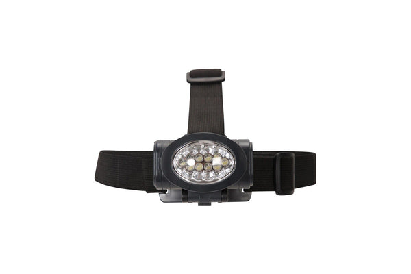 Mountain Warehouse 10 LED Lights Head Torch (Charcoal) (One Size)