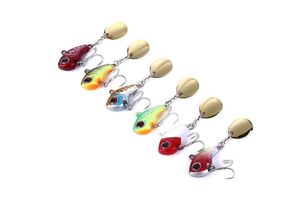 9g Distant Rotation Sequin Vib Fake Bait 6 Colour
