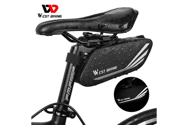 Reflective Stripes Design Waterproof Seatpost Pannie Bag