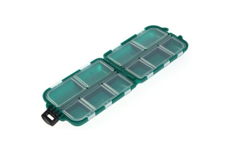 Mini Portable Waterproof 10 Compartments Fishing Lure Storage Box - Standard