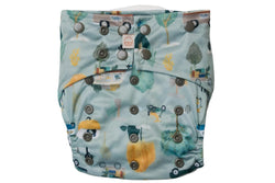 Nestling: Sassy Snap Nappy Complete - Dogs on Holiday (One Size)