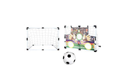 Kids Football Goal Net Set Portable Soccer With Inflatable For Backyard Training - One Size