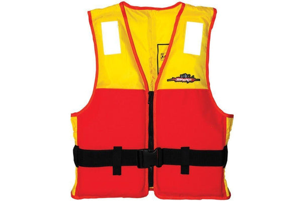 Menace Hercules Sports Life Jacket Adult | Size: Large (Yellow/Red)