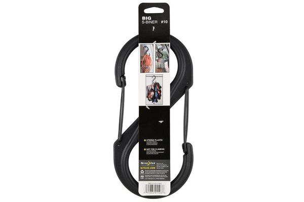 Nite Ize S-Biner Plastic Double Gated Carabiner Outdoor Camping Hiking #10 Black