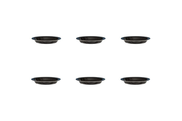 6x Wildtrak Premium Enamel Pie Dish Outdoor Cookware Dinning Camping Hiking