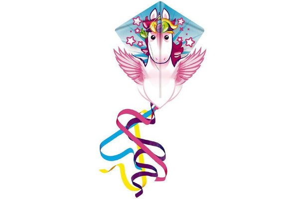 Kites Ready 2 Fly: Plastic Diamond Kite - Unicorn