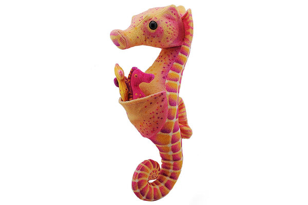 Wild Republic: Seahorse & Babies - 11" Aquatic Plush