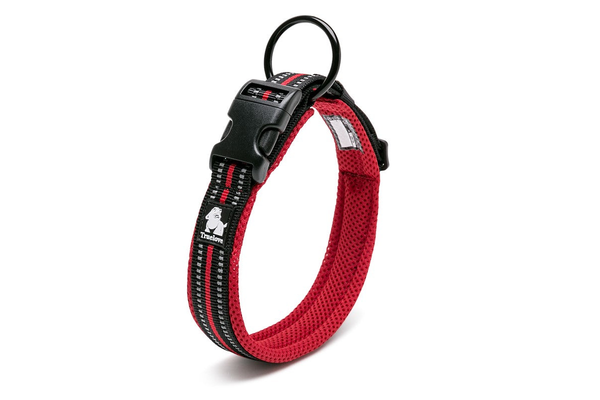 Heavy Duty Reflective Collar Red Xs -