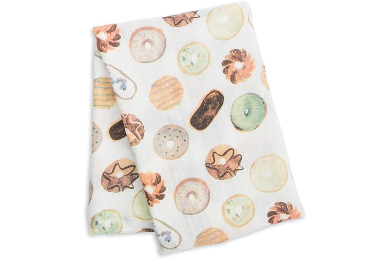Lulujo: Muslin Bamboo Swaddle - Donuts