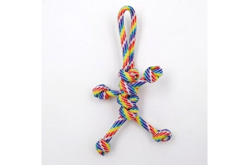 Paracord Keychain Novelty Handmade 550 Parachute Cord For Scooters Cars Holder 2 Number 27 Rainbow - Standard