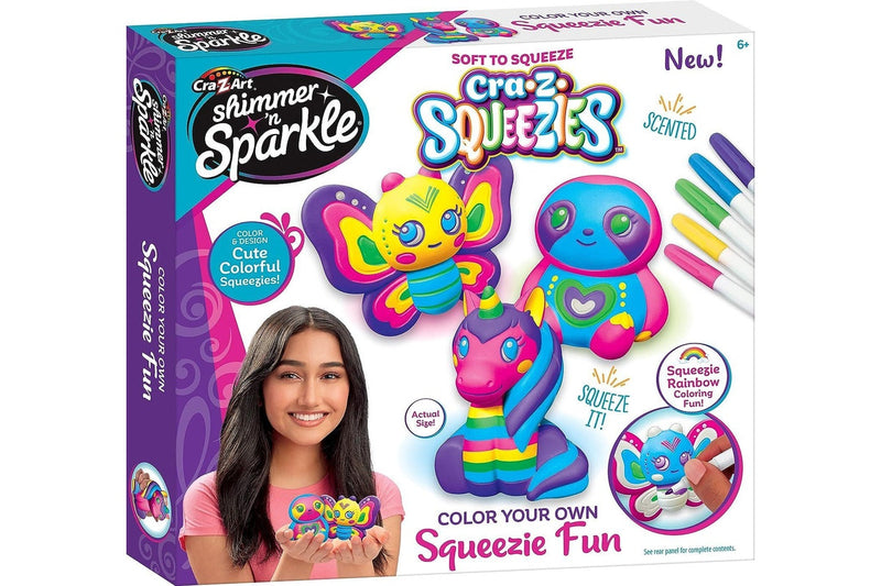 Shimmer N Sparkle: Squeezies - Color Your Own Squeezie Fun