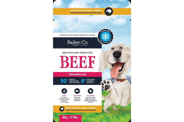 Bailey+Co: Freeze Dried Training Aid - Beef (50g)