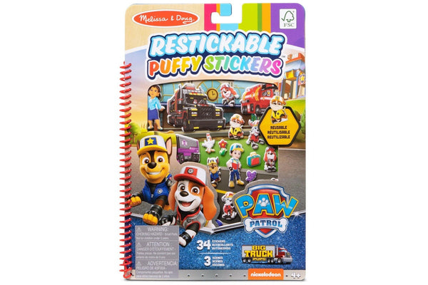 Melissa & Doug: Paw Patrol Puffy Stickers - Big Truck Pups