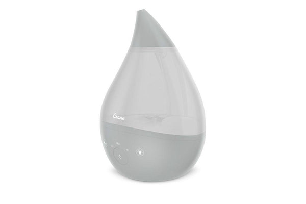 Crane: 4 in 1 Top Fill Drop Humidifier with Sound Machine - Grey