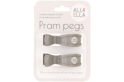 All4Ella: Pram Peg - Grey (2 Pack)