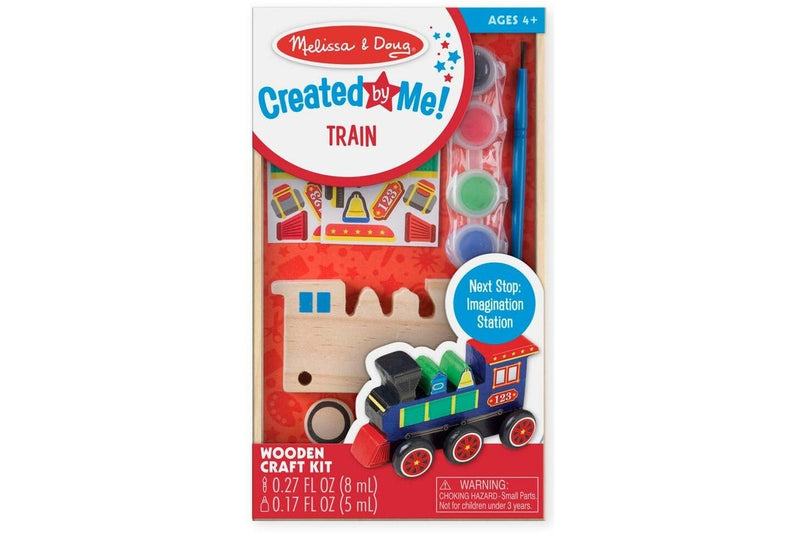 Melissa & Doug: Created by Me! Train Wooden Craft Kit