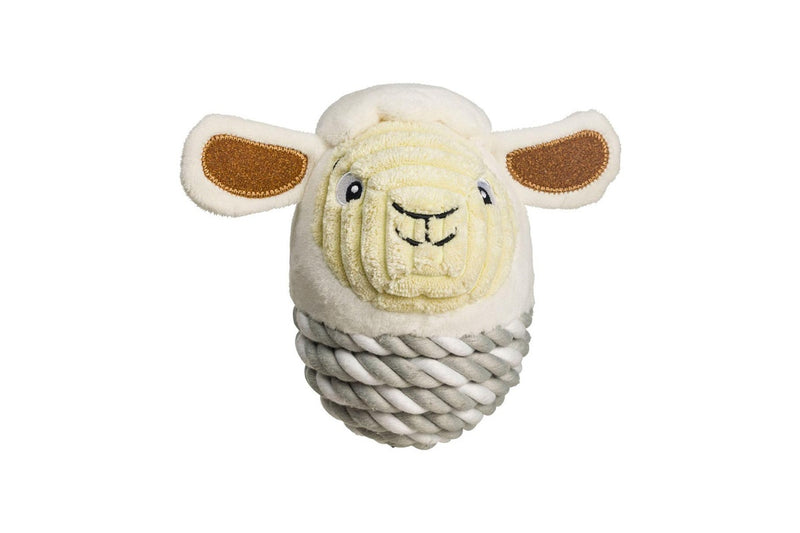 House Of Paws Sheep Rope Dog Toy (White) (One Size)