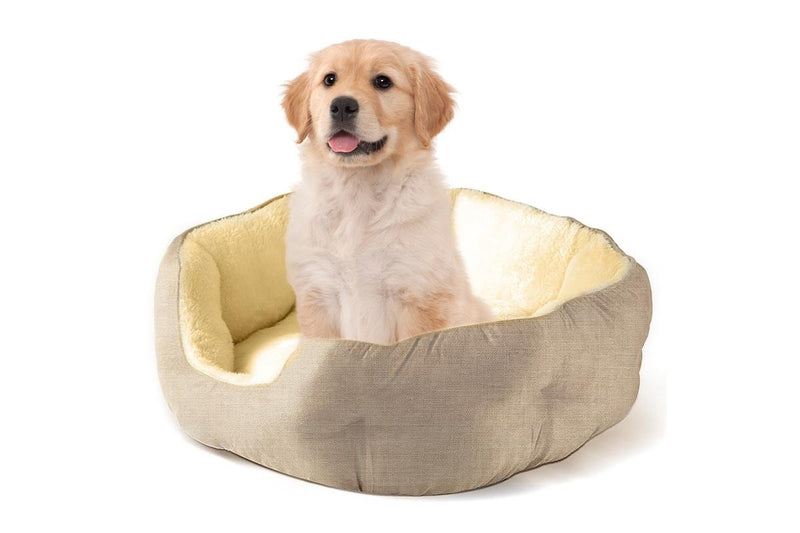 PETSWOL Cozy Pet Bed - Beige