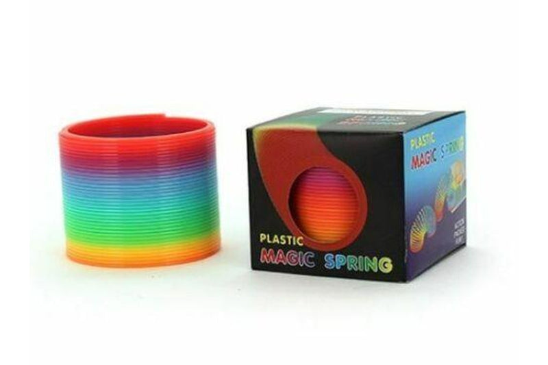 Rainbow Color Neon Colours Magic Spring Slinky Slinkie Psychedelic Kids Toy