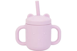 Annabel Trends: Silicone Mini Sippi Bear with Handles - Lilac (150ml)