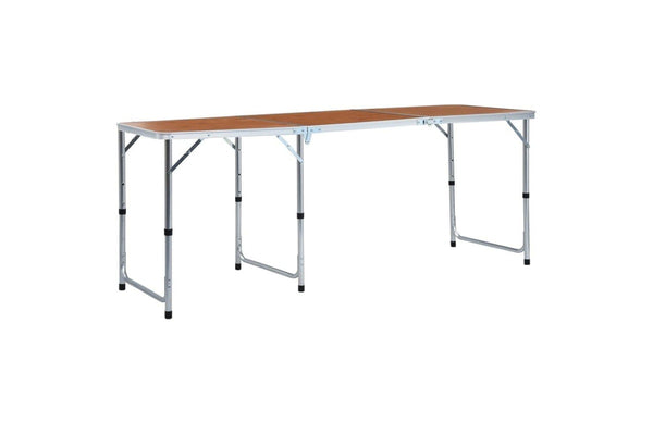 Foldable Camping Table Aluminium 180x60 Cm Anoia