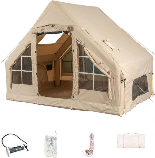 Inflatable Glamping Tent with Pump - 4 Person