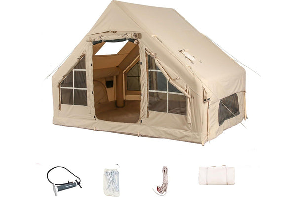 Inflatable Glamping Tent with Pump - 4 Person