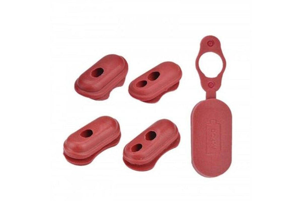 Charge Port Cover Silicone Plug For Xiaomi Mijia M365 Electric Scooter Red - Standard