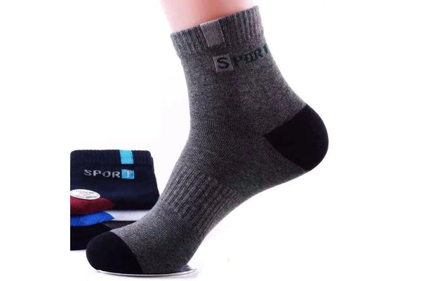 5 Pairs Mens Mid Tube Sports Socks