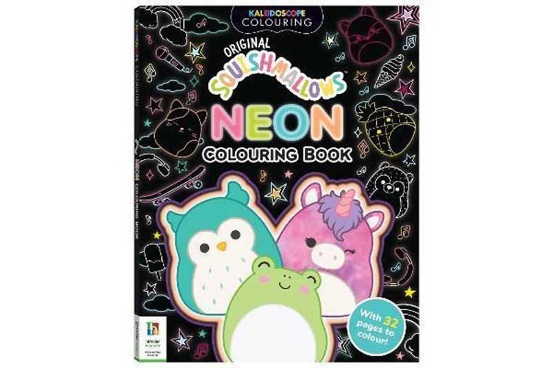 Kaleidoscope: Neon Colouring Book - Squishmallows