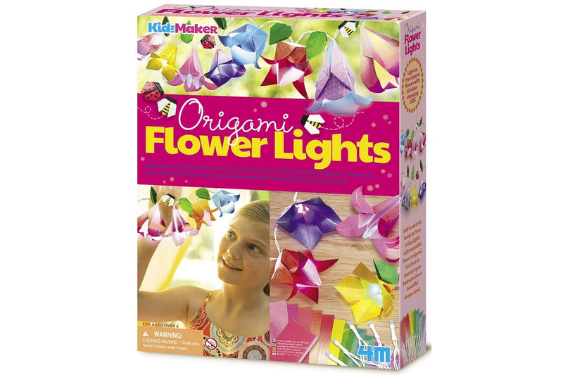 4M KidzMaker: Origami Flower Lights Craft Kit