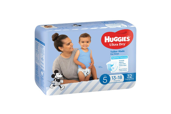 Huggies Ultra Dry Walker Boy Nappies - Size 5