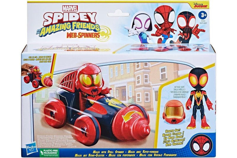 Marvel's Spidey: Miles Morales with Drill Spinner - Playset