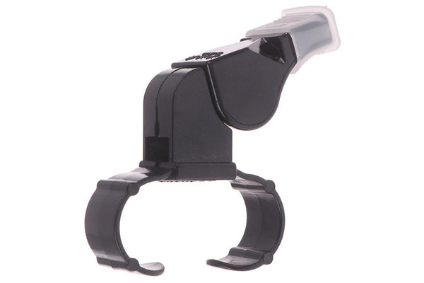 4Pcs Black Plastic Pealess Finger Grip Sports Referee Whistle - Standard
