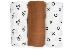 Lulujo: Bamboo Swaddle - All Neutral (3 Pack)