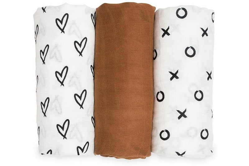 Lulujo: Bamboo Swaddle - All Neutral (3 Pack)