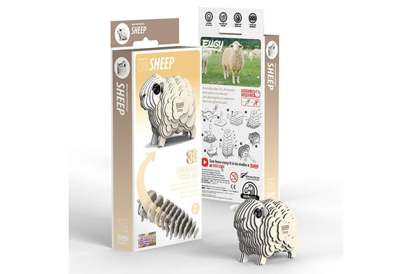 Eugy: Sheep - 3D Cardboard Model