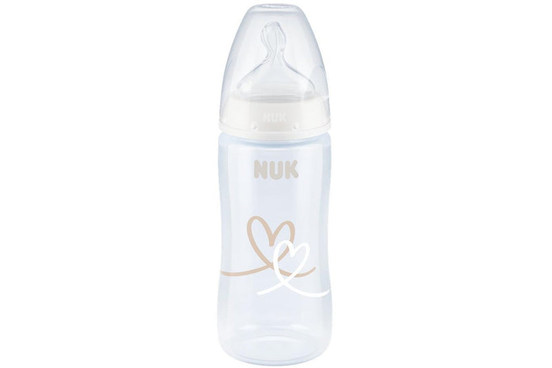 NUK: First Choice+ Baby Bottle with Temperature Control - White (300ml)