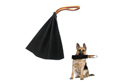 Durable Dog Chew Handle Leather Rag Toy For Pet Training Drive Bite Grip