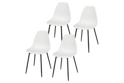 Fraser Country Set of 4 Gustav Dining Chair - White