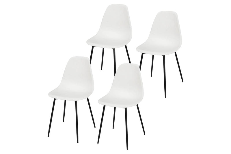 Fraser Country Set of 4 Gustav Dining Chair - White