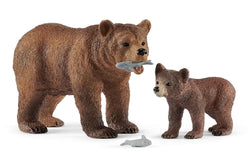 Schleich - Grizzly Bear Mother with Cub