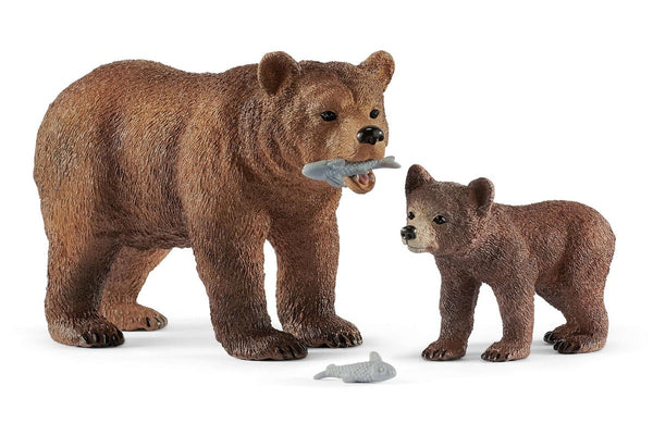 Schleich - Grizzly Bear Mother with Cub