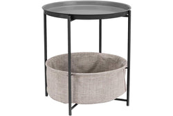 Basics Round Storage Side Table - NZ Stock