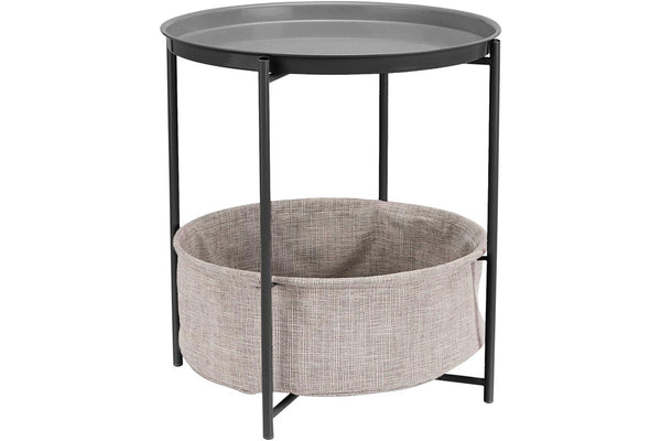 Basics Round Storage Side Table - NZ Stock