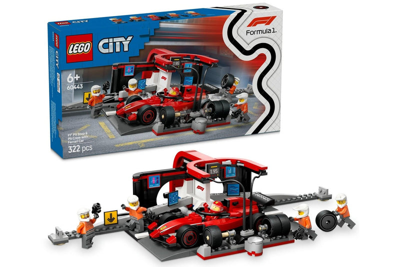 LEGO City: F1 Pit Stop & Pit Crew with Ferrari Car - (60443)